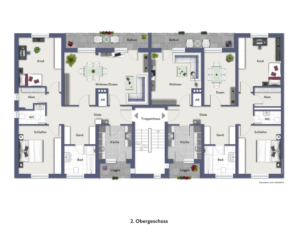 Grundriss - nicht maßstabsgerecht
