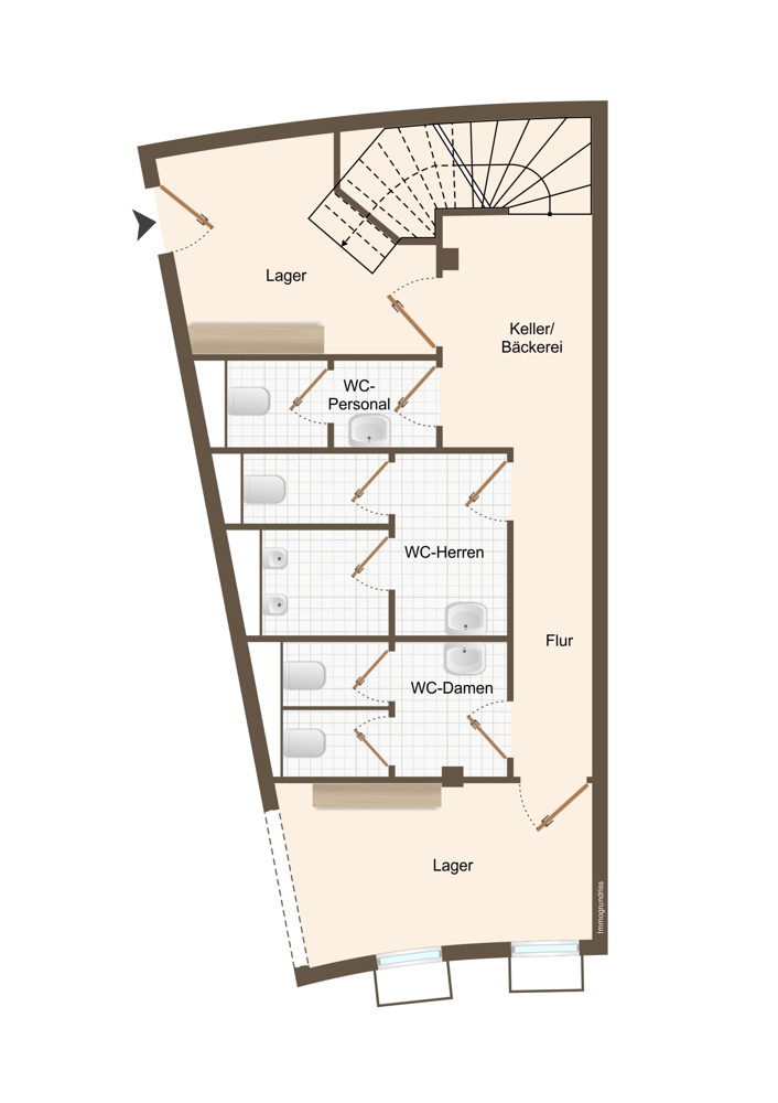 Könnte dies bald Ihr wunderschönes Café mit Außenbereich nahe der Fußgängerzone sein?
