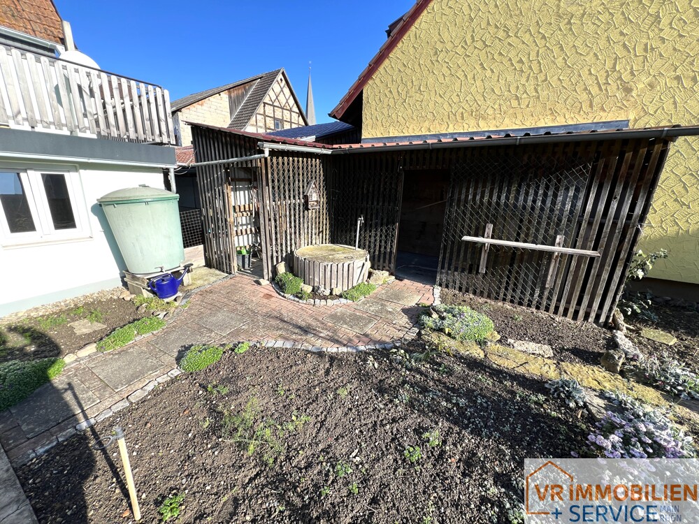 Außenansicht Gartenhütte