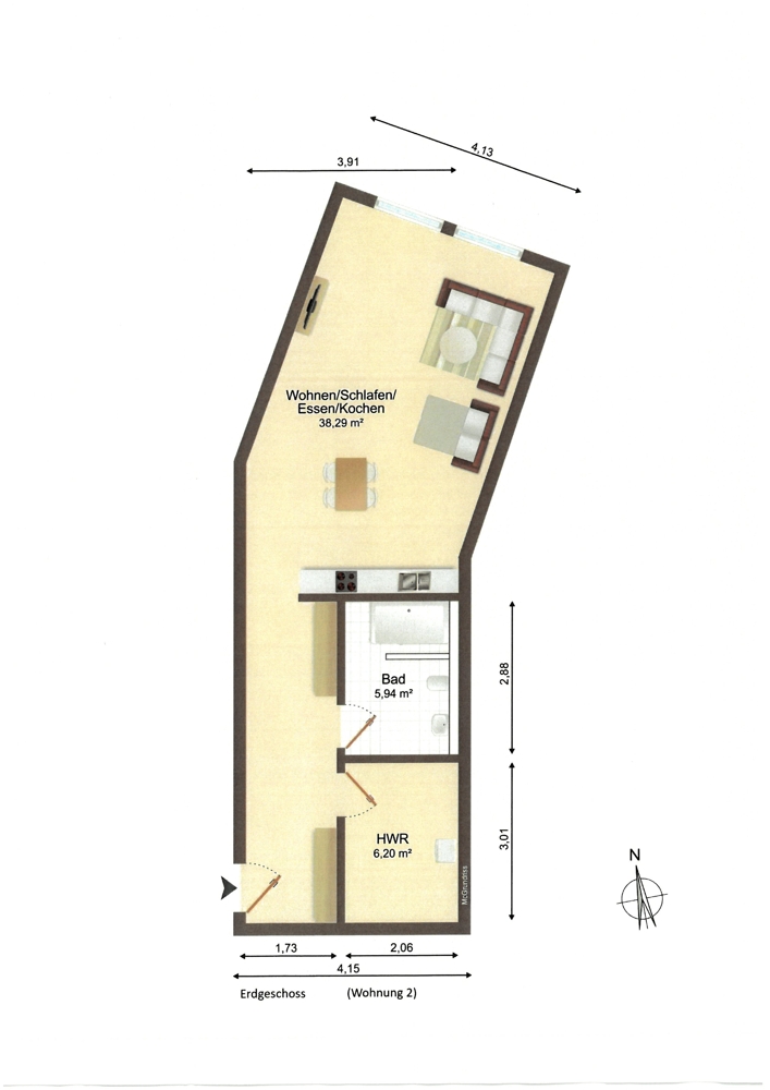 Erstbezug! Für Singles, die mehr erwarten!