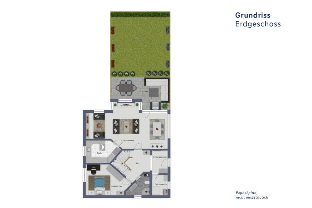 Modernes Einfamilienhaus – Familienidyll am Main