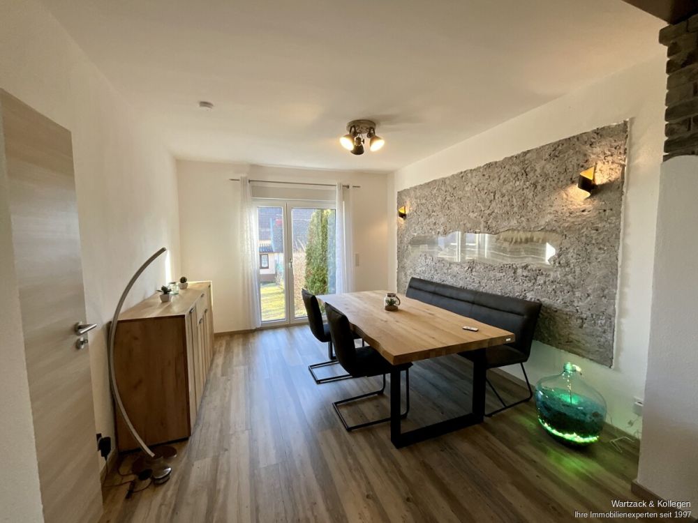 Essbereich im Wohnzimmer