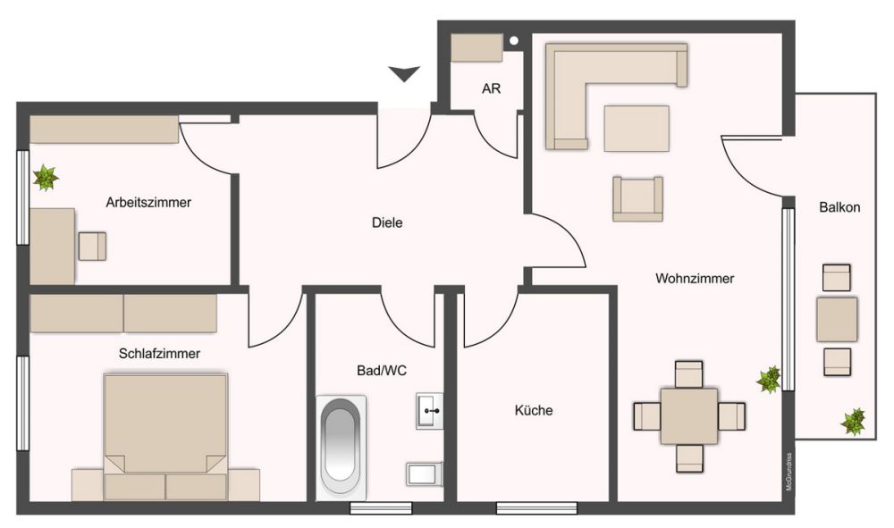Vermieter aufgepasst – vermietete, helle Eigentumswohnung inkl. Einbauküche und Stellplatz