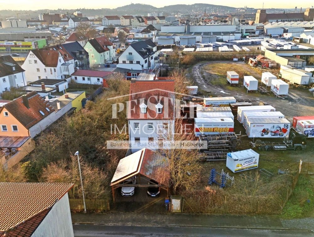 Luftansicht Haus Garten