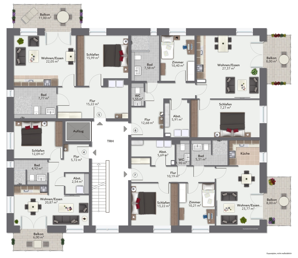 Barrierefreie Neubauwohnung im Lieken-Quartier!