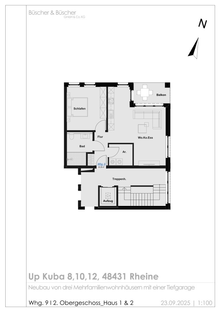 Urbanität in historischer Atmosphäre:
QNG-zertifizierte Eigentumswohnungen an der Ems!