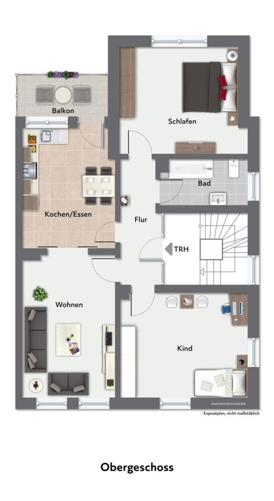 Drei Einheiten unter einem Dach, zentrales Mehrfamilienhaus in Rheine (8)