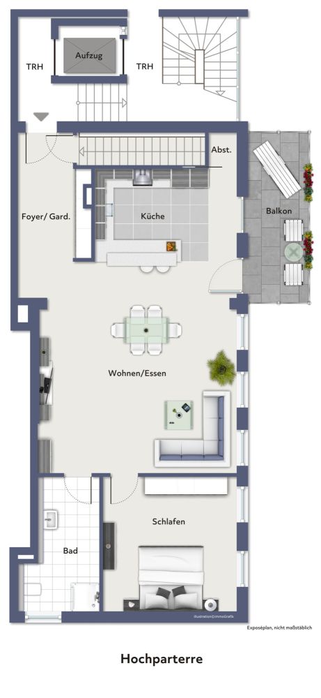 Grundriss - nicht maßstabsgerecht