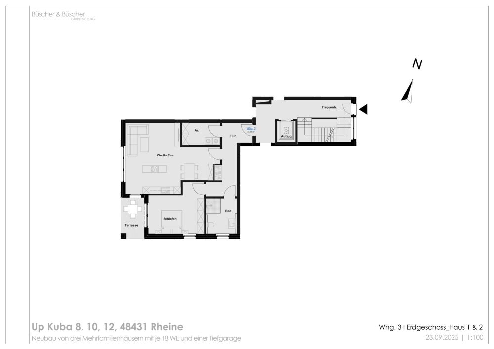 Urbanität in historischer Atmosphäre:
QNG-zertifizierte Eigentumswohnungen an der Ems!