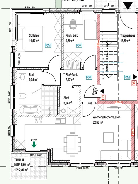 Erstbezug & nachhaltig:
hochwertige 3-Zimmer Wohnung 
in Rheine-Schotthock zur Miete! (8)