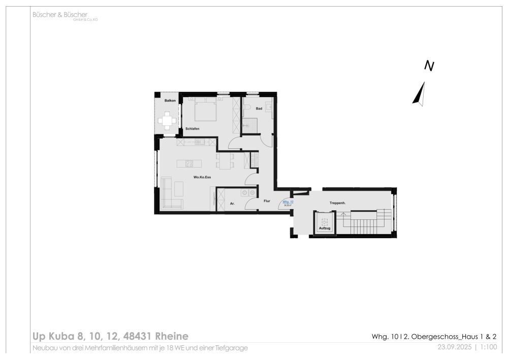 Urbanität in historischer Atmosphäre:
QNG-zertifizierte Eigentumswohnungen an der Ems!