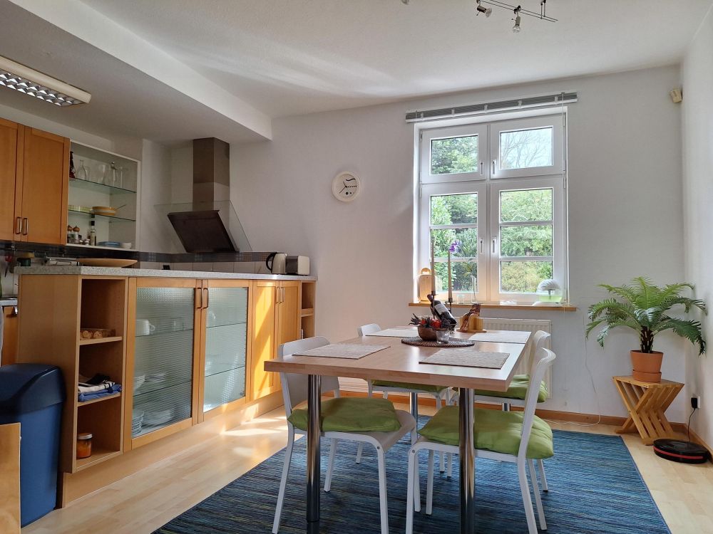 Essbereich in der Ferienwohnung im EG