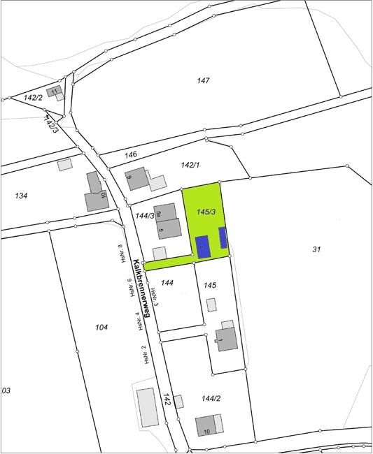 Baugrundstück mit Altbestand
in idyllischer Lage mit Weitblick zum Lech