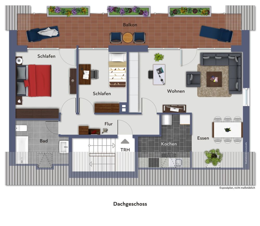 Mit Sicherheit ins neue Zuhause!  Wohnung mit interessant konzipierten Grundriss (9)