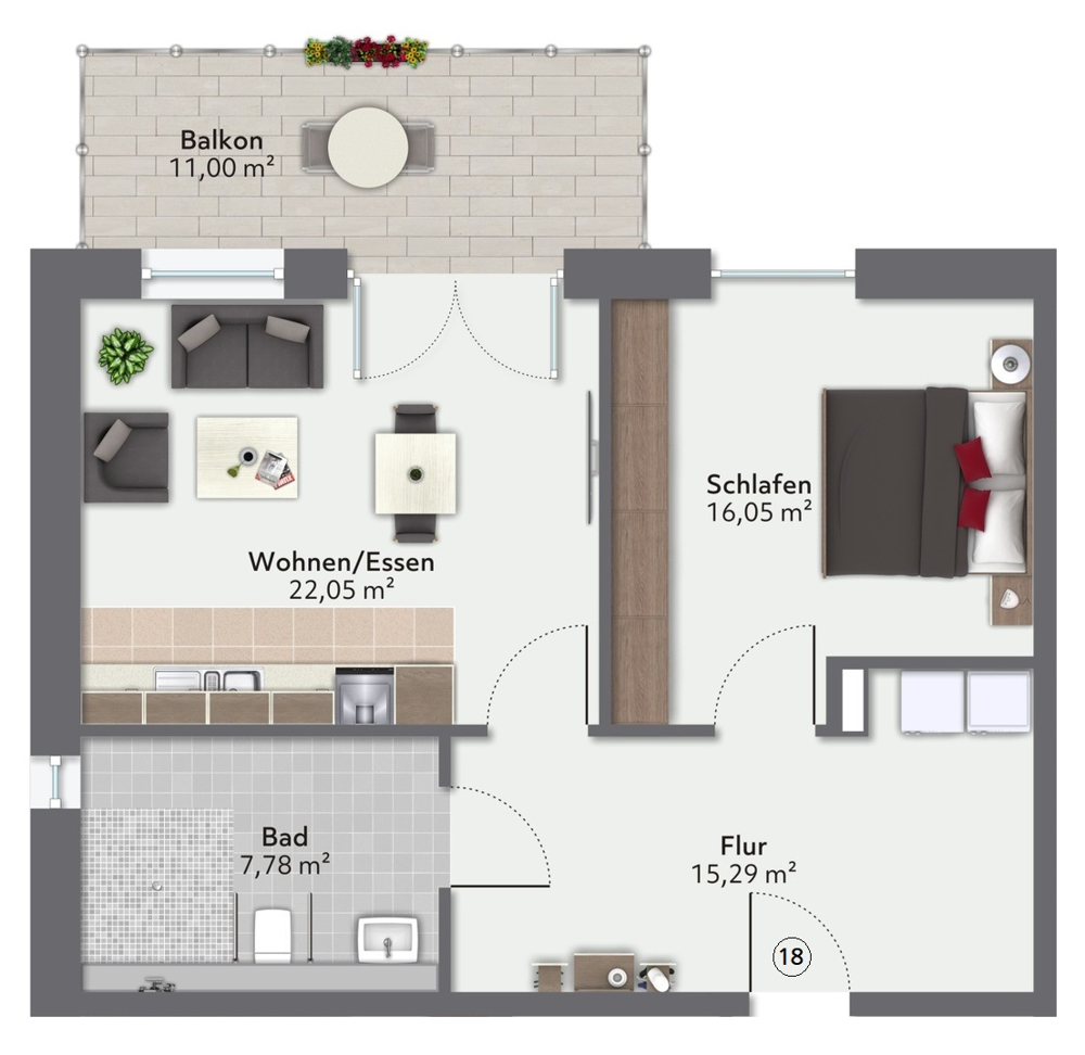 Barrierefreie Neubauwohnung im Lieken-Quartier!
