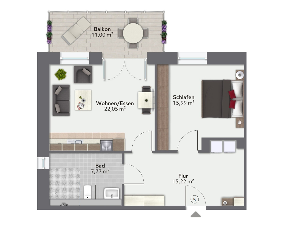Barrierefreie Neubauwohnung im Lieken-Quartier!