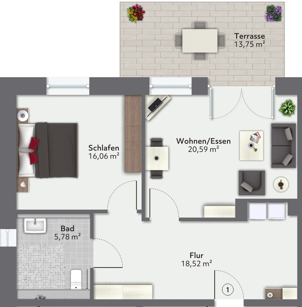 Barrierefreie Neubauwohnung im Lieken-Quartier!