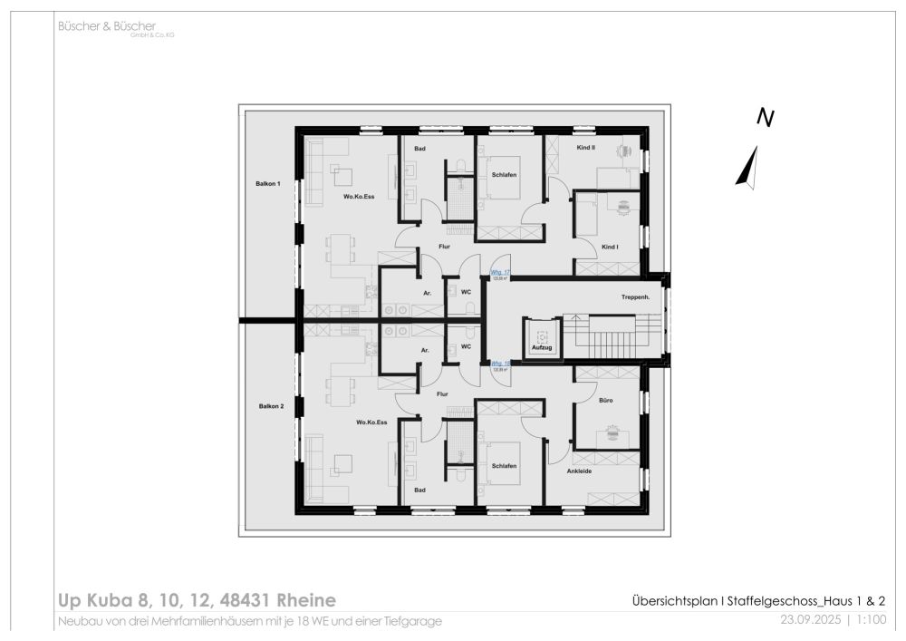 Urbanität in historischer Atmosphäre:
QNG-zertifizierte Eigentumswohnungen an der Ems!
