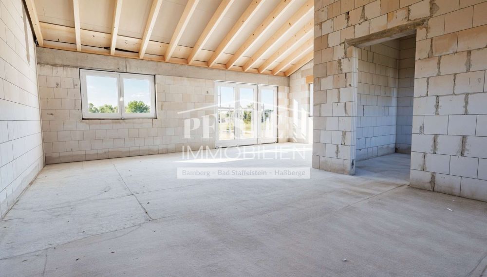 Wohn-Essbereich - Bauphase