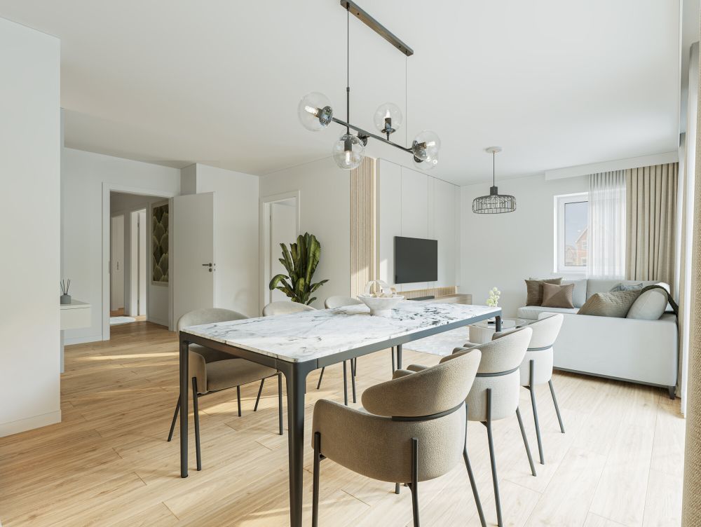 Visualisierung Wohnbereich - Beispielwohnung