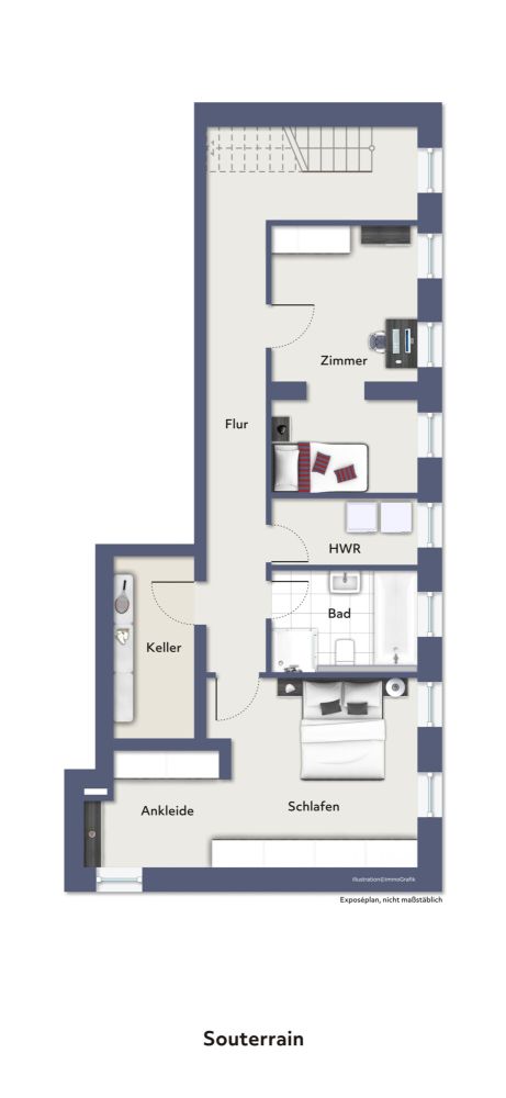 Grundriss - nicht maßstabsgerecht