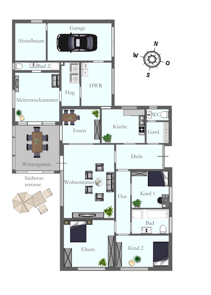 Modernisierung oder Neubau: Bungalow mit großzügigem Eckgrundstück in begehrter Lage in Bad Zw'ahn