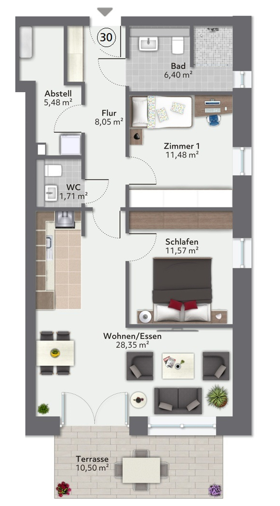 Erstklassige Neubauwohnung im Lieken-Quartier!