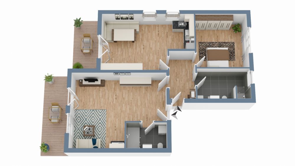 Erstbezug. Hochwertige Materialien. Garten.