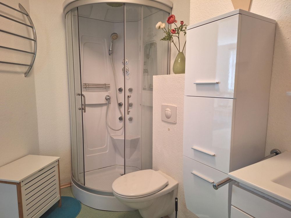 Duschbad der Ferienwohnung im EG