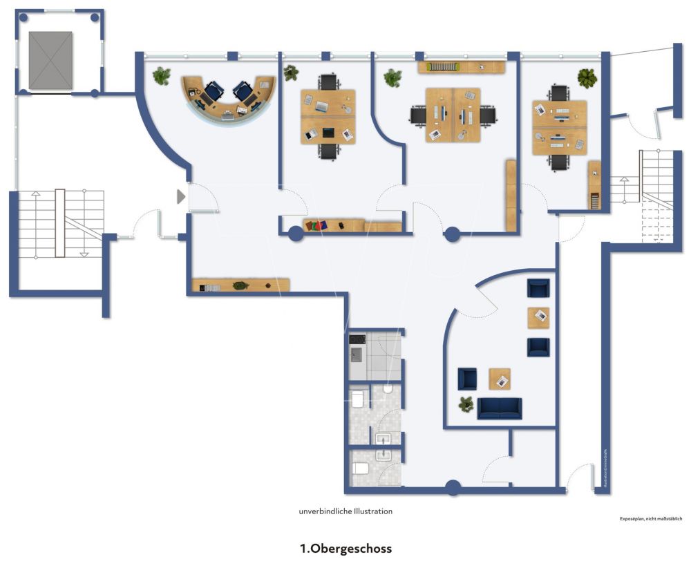 Repräsentative und gut ausgestattete Räumlichkeiten!
