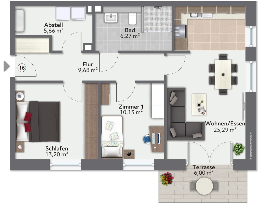 Erstklassige Neubauwohnung im Lieken-Quartier!