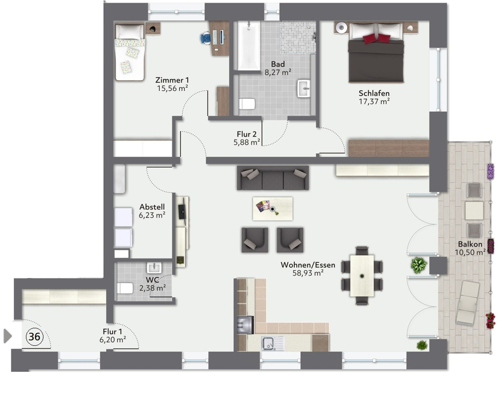 Großzügige Neubauwohnung im Lieken-Quartier!