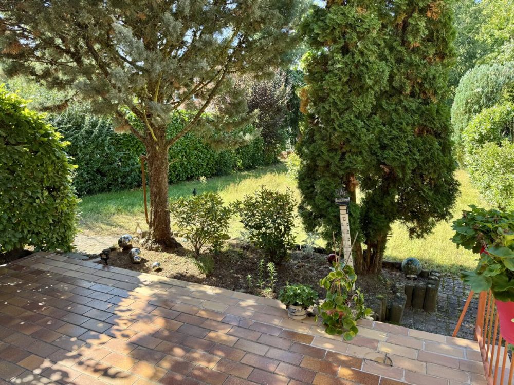 ...mit Blick in den Garten