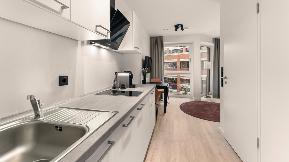 8 möblierte und hochwertige 1-Zimmer-Apartments für kurzfristige Vermietung im Stadtkern Oldenburgs